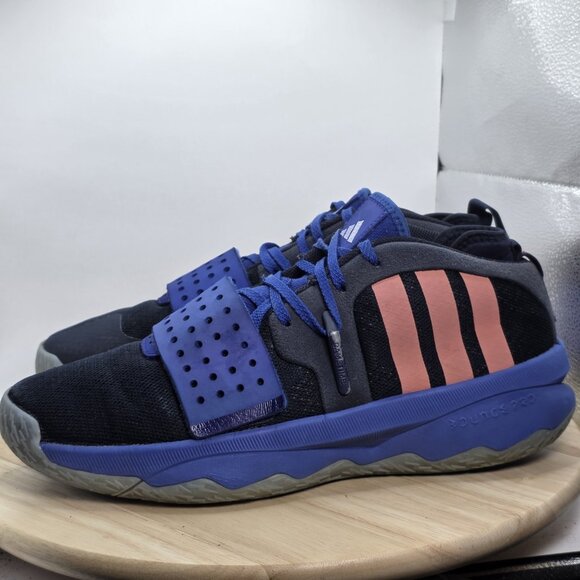 adidas Other - Mens Size 12 - Adidas Dame 8 EXTPLY Basketball Shoes Blue/Coral/Black Gym Court